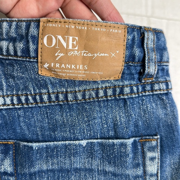 One by One Teaspoon Frankies Mid Length Slouch Short Women’s Size 25 Low Rise - Picture 4 of 12